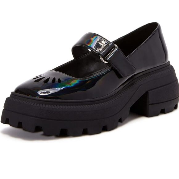 BRAND NEW KATY PERRY WOMEN'S THE GELI COMBAT MARY JANE FLAT SHOE - Picture 1 of 13